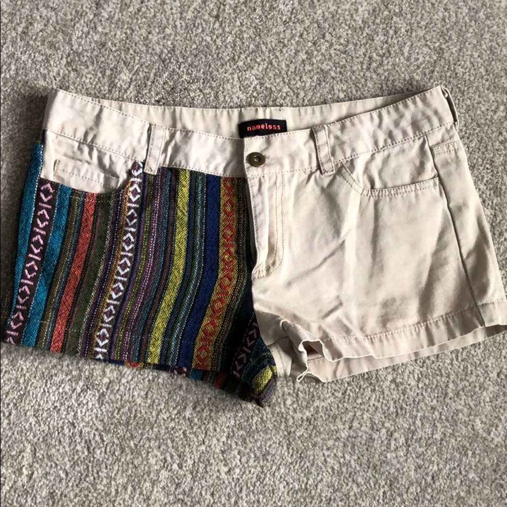 Colorful khaki shorts